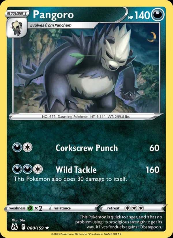 Pangoro — Crown Zenith, Rare