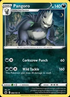 Pangoro — Crown Zenith — Rare