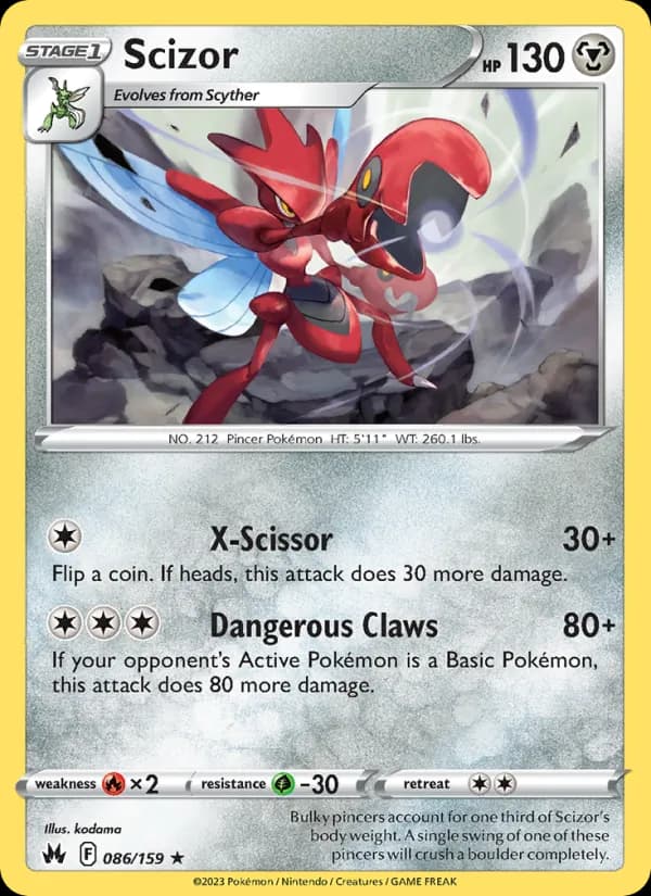 Scizor — Crown Zenith, Rare