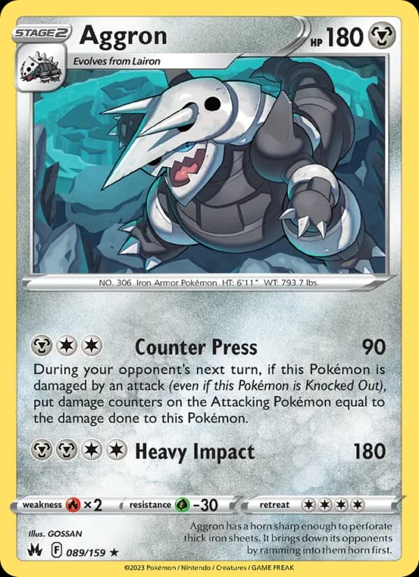 Aggron — Crown Zenith, Holo Rare