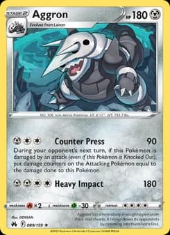 Aggron — Crown Zenith — Holo Rare