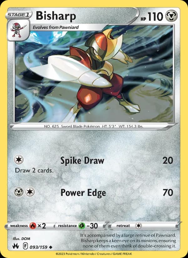 Bisharp — Crown Zenith, Uncommon