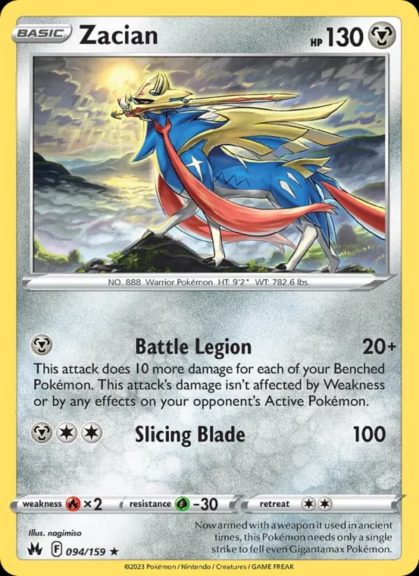Zacian — Crown Zenith, Holo Rare