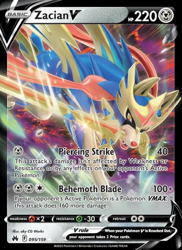 Zacian V — Crown Zenith, Holo Rare V