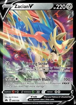 Zacian V — Crown Zenith — Holo Rare V