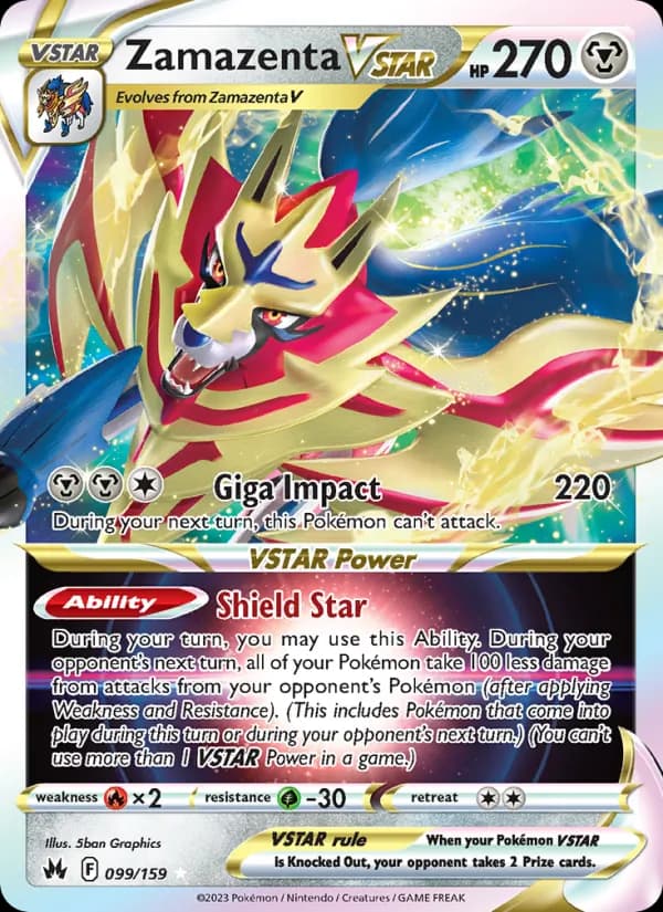 Zamazenta VSTAR — Crown Zenith, Holo Rare VSTAR