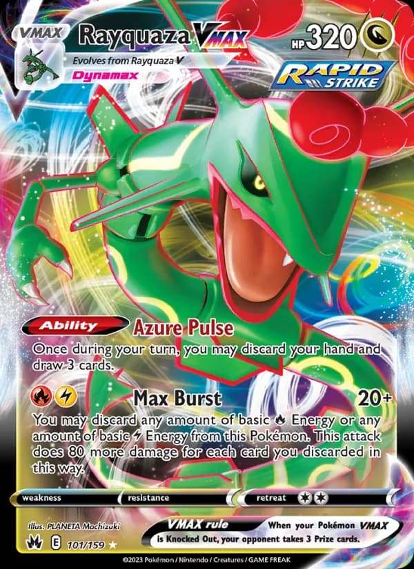 Rayquaza VMAX — Crown Zenith, Holo Rare VMAX