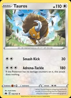 Tauros — Crown Zenith — Rare