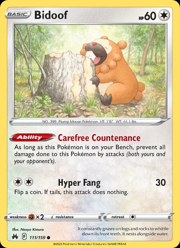 Bidoof — Crown Zenith, Common