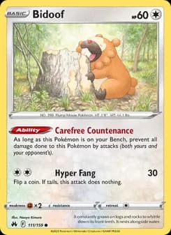 Bidoof — Crown Zenith — Common