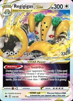 Regigigas VSTAR — Crown Zenith — Holo Rare VSTAR