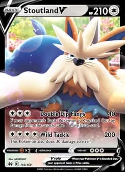 Stoutland V — Crown Zenith — Holo Rare V