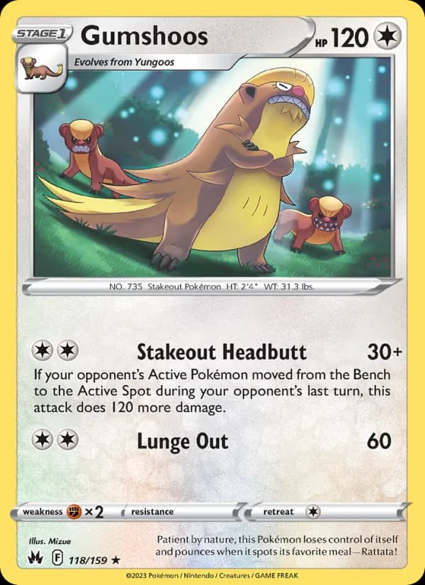 Gumshoos — Crown Zenith, Rare