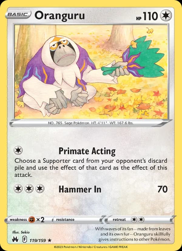 Oranguru — Crown Zenith, Rare