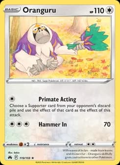 Oranguru — Crown Zenith — Rare