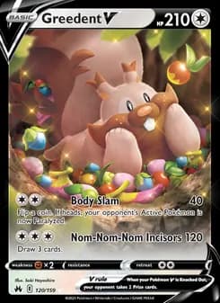 Greedent V — Crown Zenith — Holo Rare V