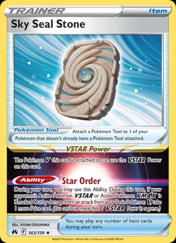 Sky Seal Stone — Crown Zenith, Holo Rare