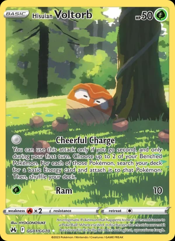 Hisuian Voltorb — Crown Zenith, Rare