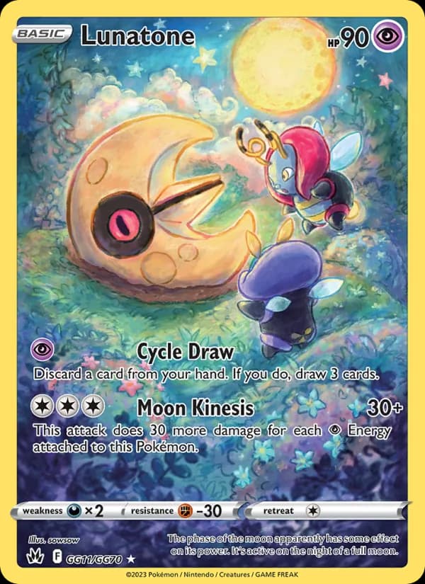 Lunatone — Crown Zenith, Rare