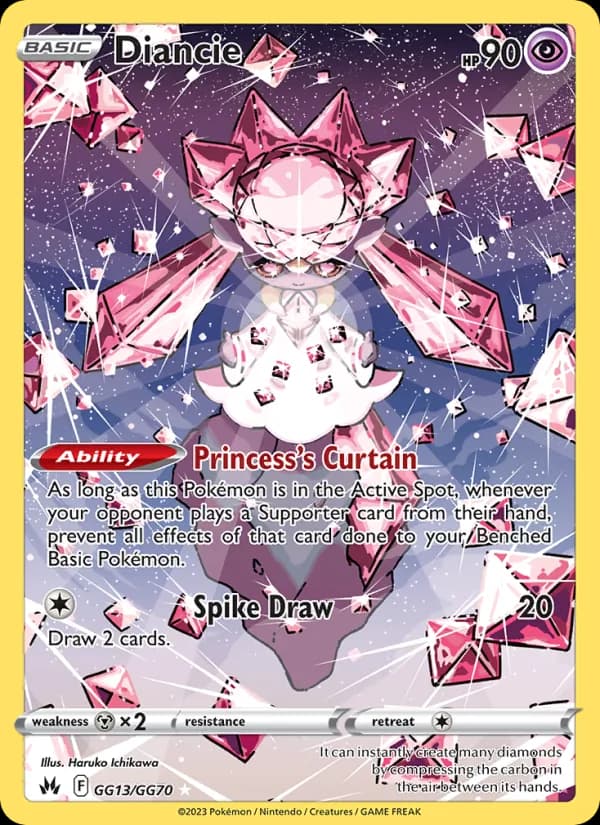 Diancie — Crown Zenith, Rare