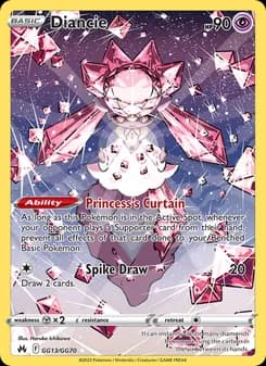 Diancie — Crown Zenith — Rare