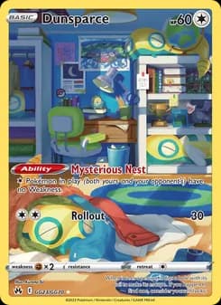 Dunsparce — Crown Zenith — Rare