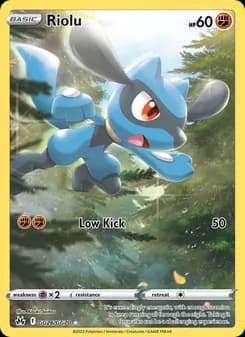 Riolu — Crown Zenith — Rare