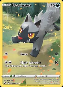 Poochyena — Crown Zenith — Rare