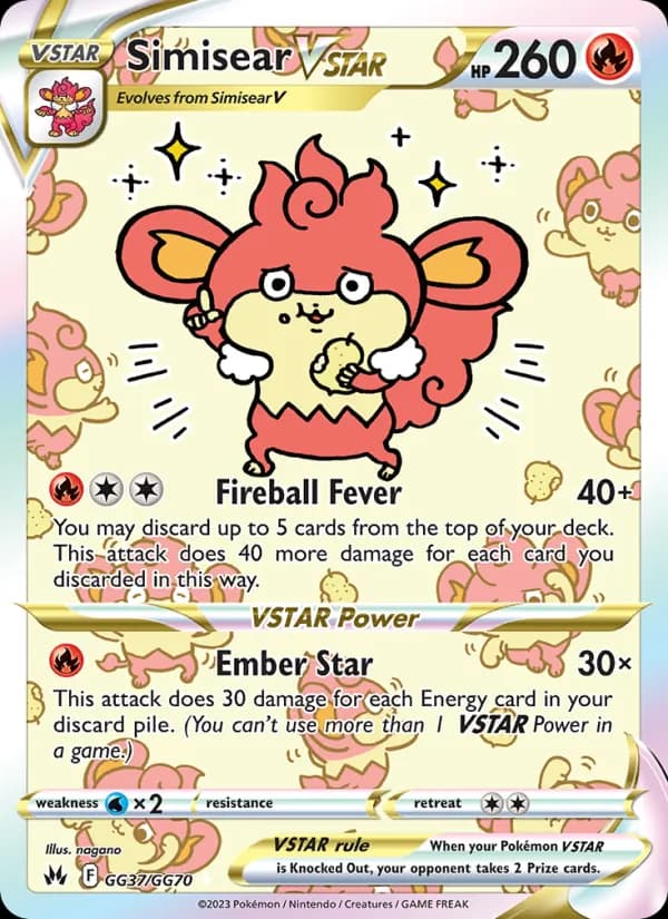 Simisear VSTAR — Crown Zenith, Ultra Rare