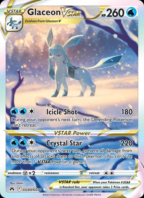Glaceon VSTAR — Crown Zenith, Ultra Rare