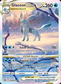 Glaceon VSTAR — Crown Zenith — Ultra Rare
