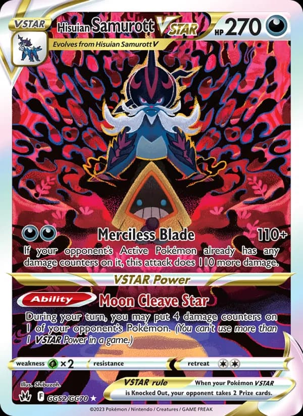 Hisuian Samurott VSTAR — Crown Zenith, Ultra Rare