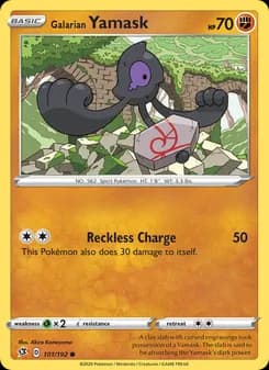 Galarian Yamask — Rebel Clash — Common
