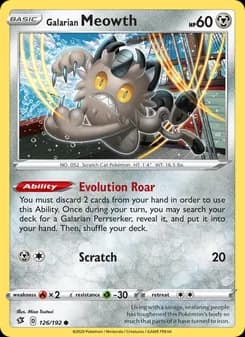 Galarian Meowth — Rebel Clash — Common