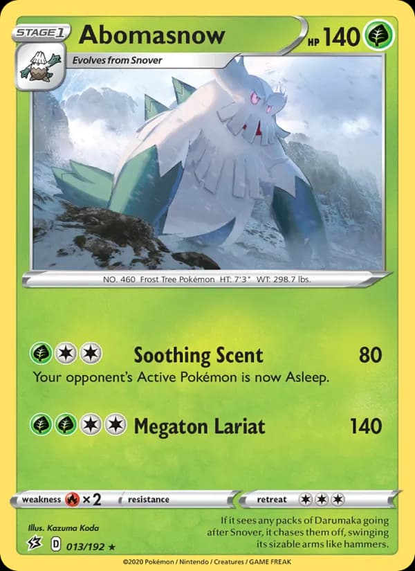 Abomasnow — Rebel Clash, Rare