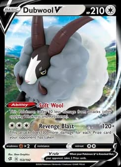 Dubwool V — Rebel Clash — Holo Rare V