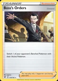 Boss's Orders (Giovanni) — Rebel Clash — Holo Rare