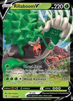Rillaboom V — Rebel Clash — Holo Rare V