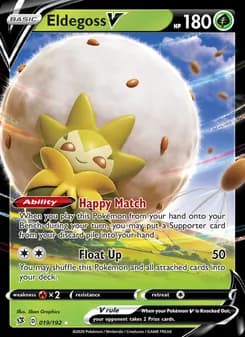 Eldegoss V — Rebel Clash — Holo Rare V