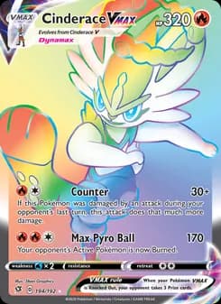 Cinderace VMAX — Rebel Clash — Secret Rare