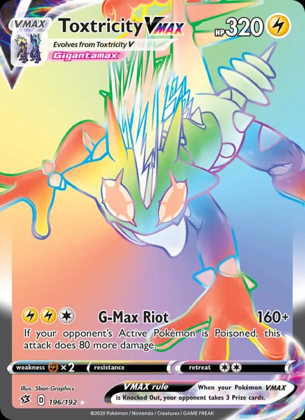 Toxtricity VMAX — Rebel Clash, Secret Rare