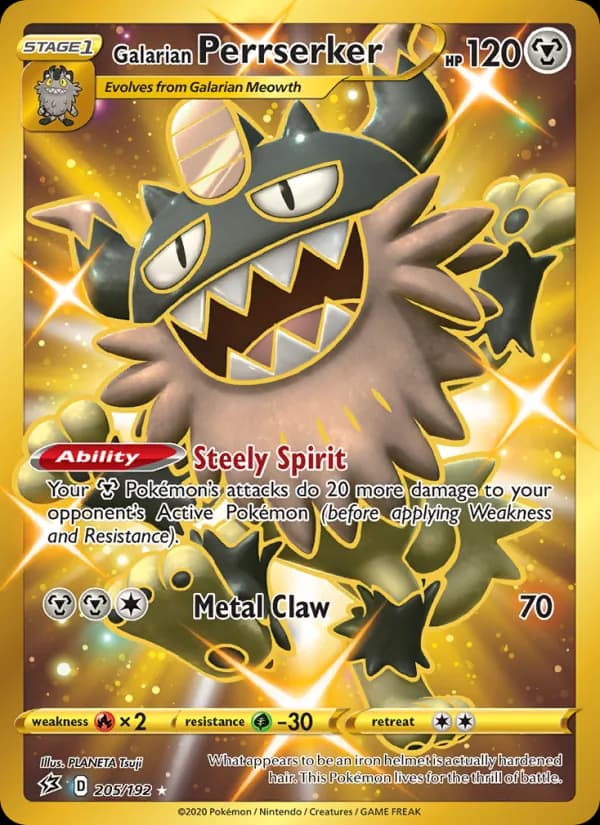 Galarian Perrserker — Rebel Clash, Secret Rare