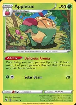 Appletun — Rebel Clash — Holo Rare
