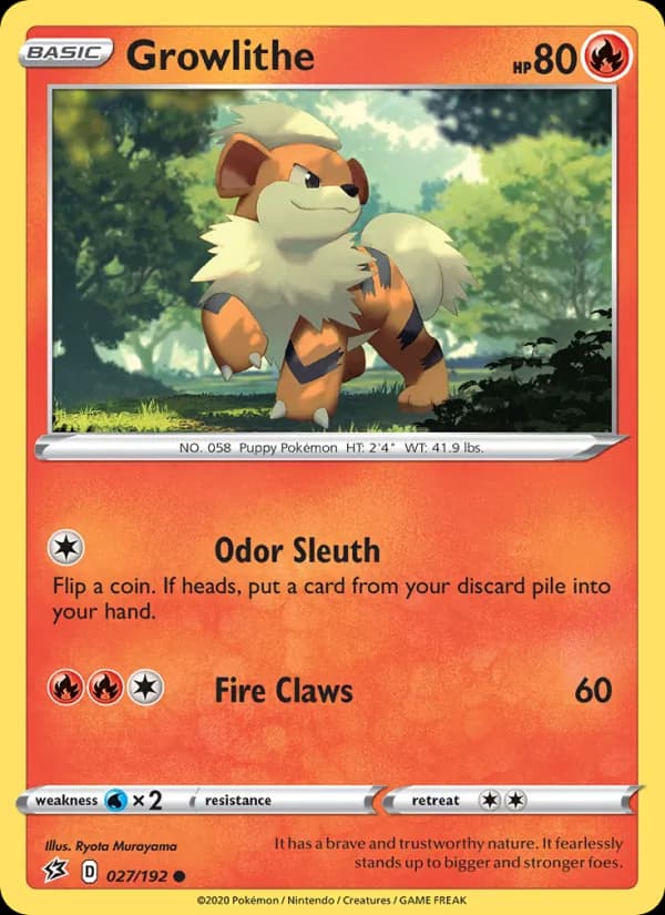 Growlithe — Rebel Clash, Common