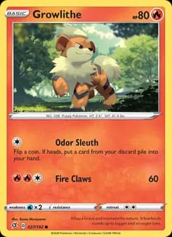 Growlithe — Rebel Clash — Common