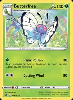 Butterfree — Rebel Clash — Rare