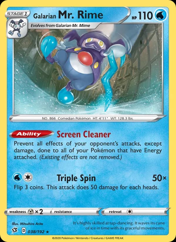 Galarian Mr. Rime — Rebel Clash, Rare
