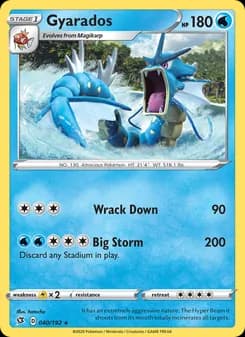 Gyarados — Rebel Clash — Holo Rare