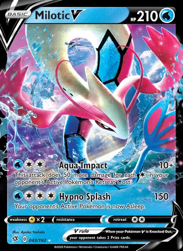 Milotic V — Rebel Clash, Holo Rare V