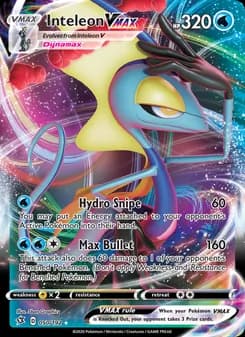 Inteleon VMAX — Rebel Clash — Holo Rare VMAX